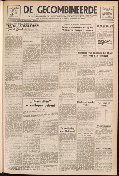 De Gecombineerde, 1 augustus 1957