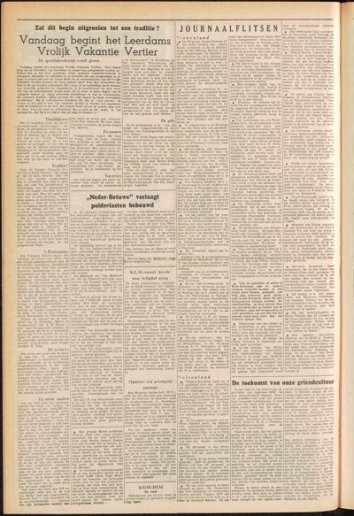 De Gecombineerde, 1 augustus 1957
