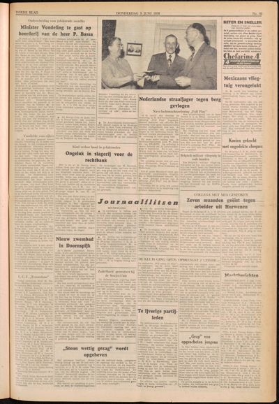 De Gecombineerde, 5 juni 1958