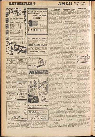 De Gecombineerde, 5 juni 1958
