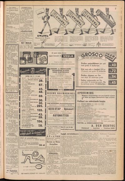 De Gecombineerde, 5 juni 1958