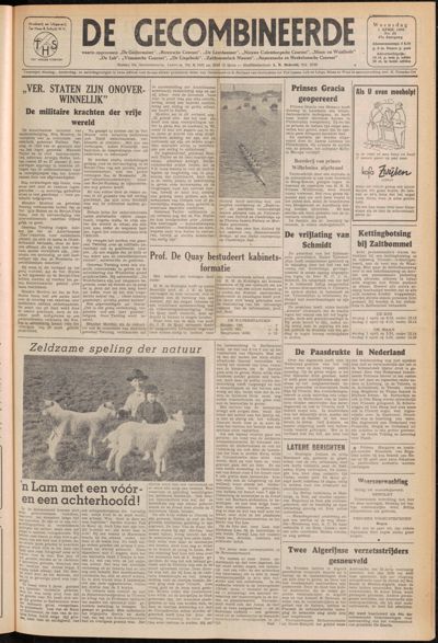 De Gecombineerde, 1 april 1959