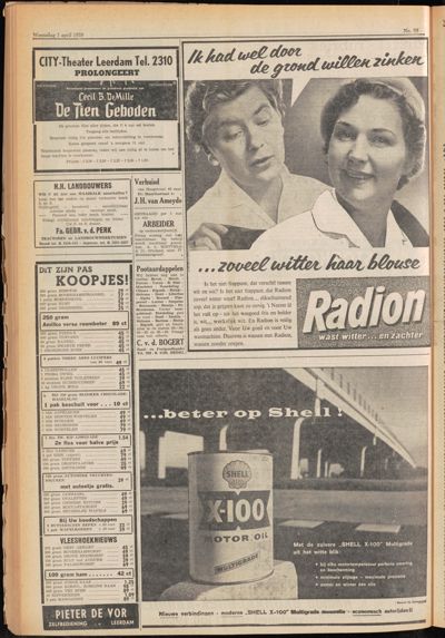 De Gecombineerde, 1 april 1959