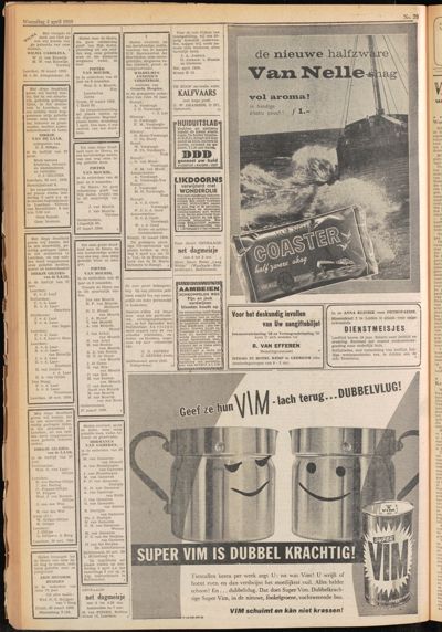De Gecombineerde, 1 april 1959