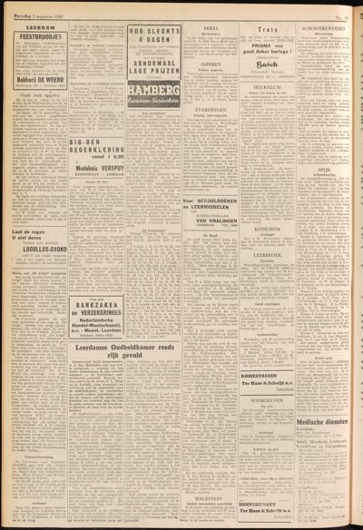 De Gecombineerde, 1 augustus 1959