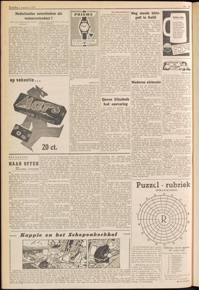 De Gecombineerde, 1 augustus 1959
