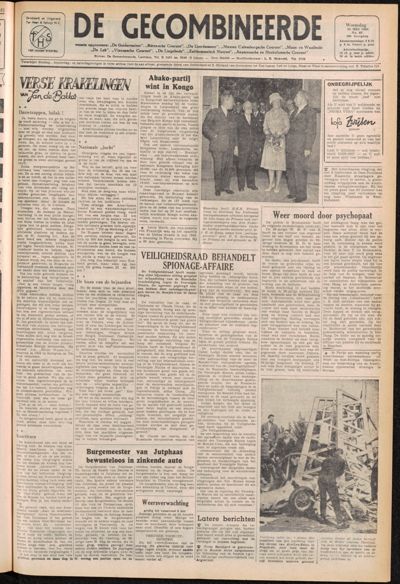 De Gecombineerde, 25 mei 1960