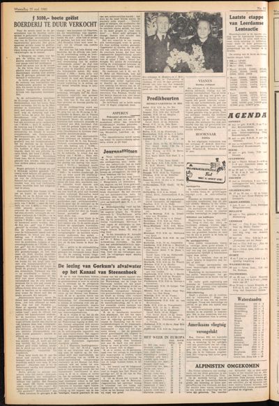 De Gecombineerde, 25 mei 1960