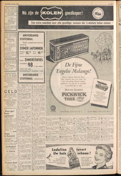 De Gecombineerde, 25 mei 1960