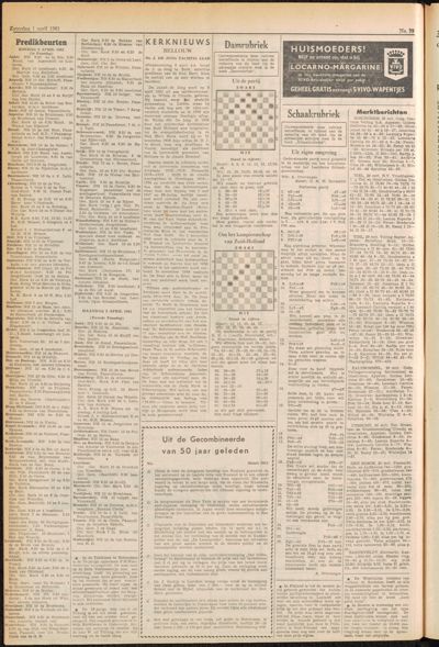 De Gecombineerde, 1 april 1961