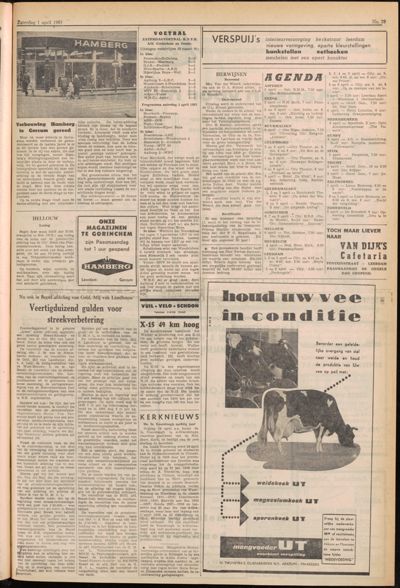 De Gecombineerde, 1 april 1961