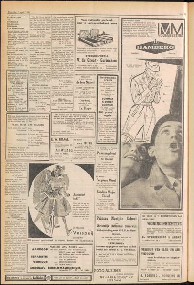 De Gecombineerde, 1 april 1961