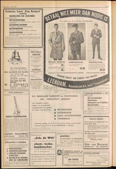 De Gecombineerde, 1 april 1961