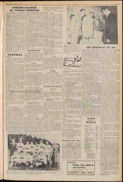De Gecombineerde, 1 augustus 1961