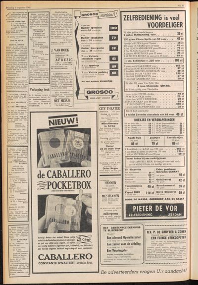 De Gecombineerde, 1 augustus 1961