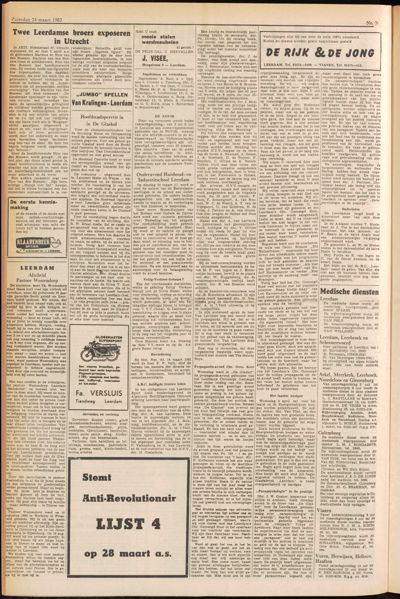 De Gecombineerde, 24 maart 1962