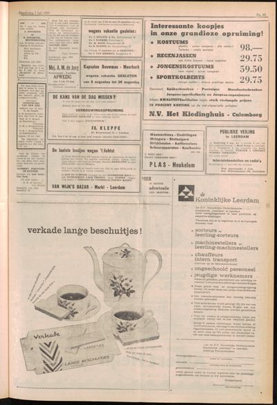 De Gecombineerde, 1 augustus 1963