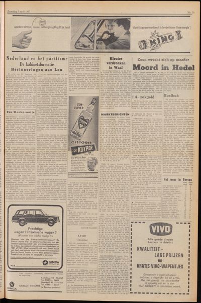 De Gecombineerde, 1 april 1967