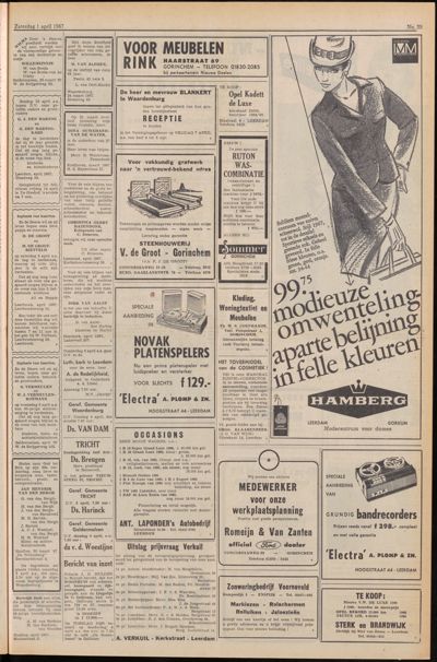 De Gecombineerde, 1 april 1967