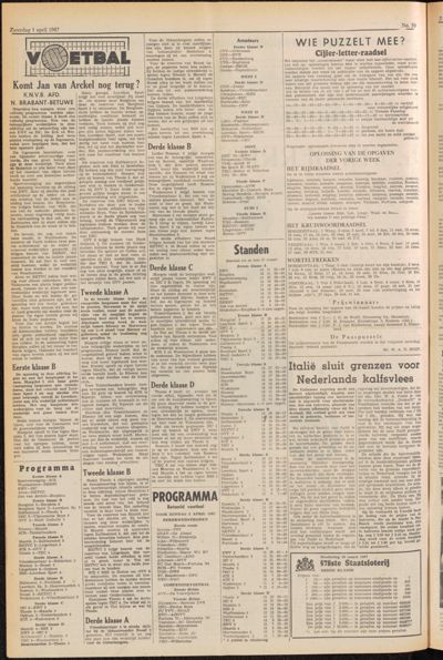 De Gecombineerde, 1 april 1967