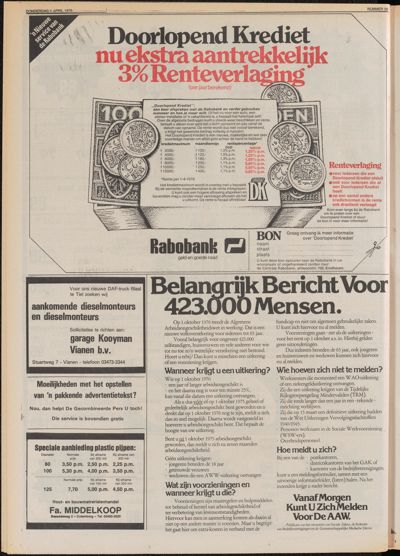 De Gecombineerde, 1 april 1976