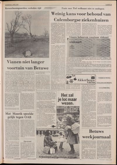 De Gecombineerde, 1 april 1976