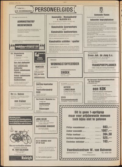 De Gecombineerde, 1 april 1978