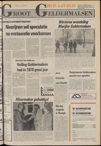 De Gecombineerde Gelderland, 11 januari 1979