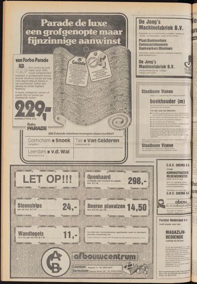De Gecombineerde Gelderland, 1 maart 1979