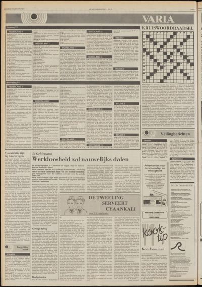 De Gecombineerde Gelderland, 12 januari 1987