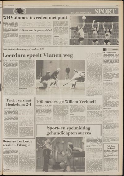 De Gecombineerde Gelderland, 12 januari 1987