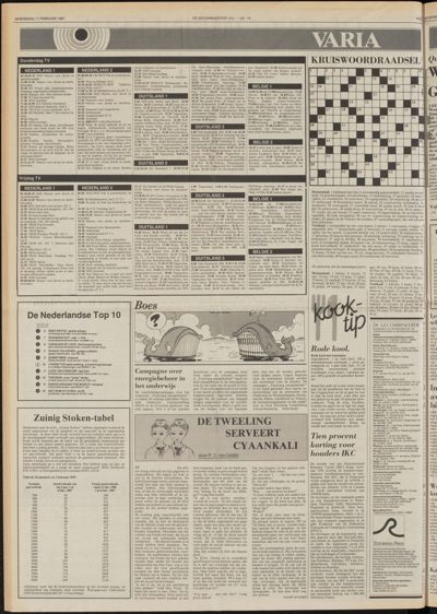 De Gecombineerde Gelderland, 11 februari 1987