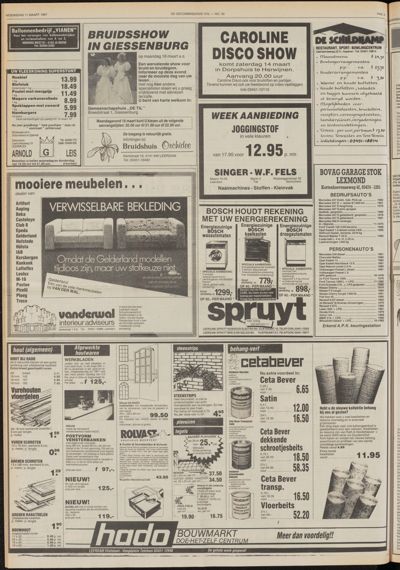 De Gecombineerde Gelderland, 11 maart 1987