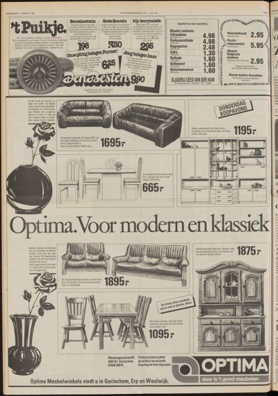 De Gecombineerde Gelderland, 11 maart 1987