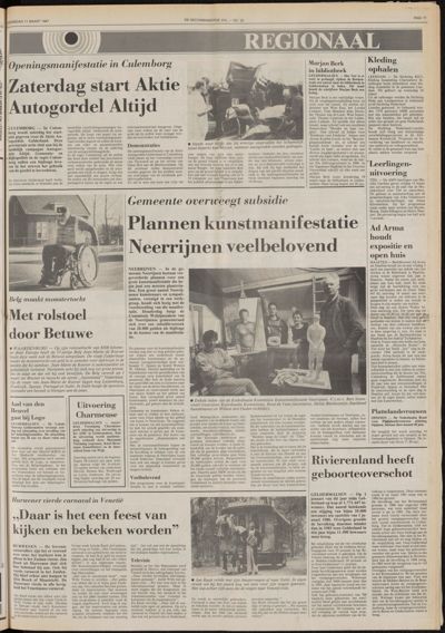 De Gecombineerde Gelderland, 11 maart 1987