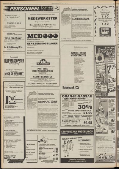 De Gecombineerde Gelderland, 11 maart 1987