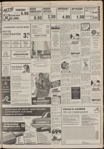 De Gecombineerde Gelderland, 11 maart 1987