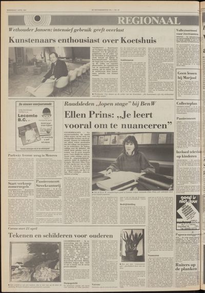 De Gecombineerde Gelderland, 1 april 1987