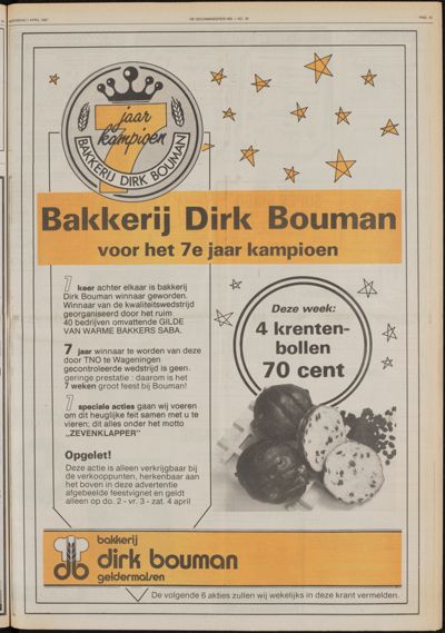De Gecombineerde Gelderland, 1 april 1987