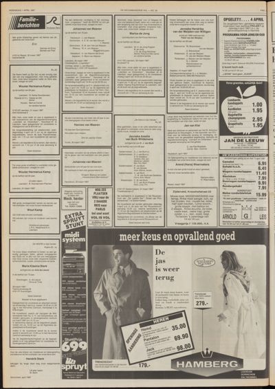 De Gecombineerde Gelderland, 1 april 1987