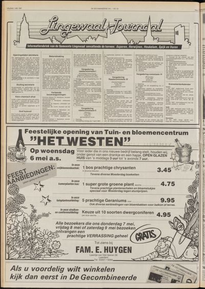 De Gecombineerde Gelderland, 1 mei 1987