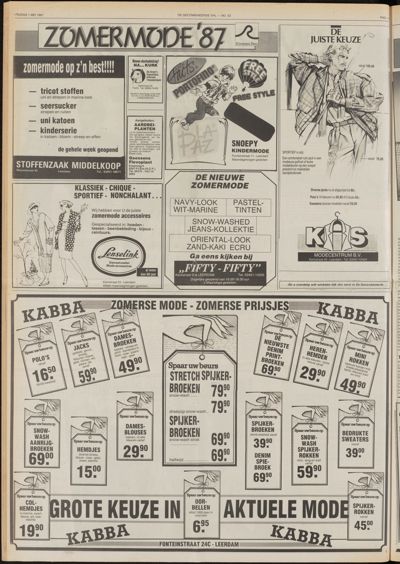 De Gecombineerde Gelderland, 1 mei 1987