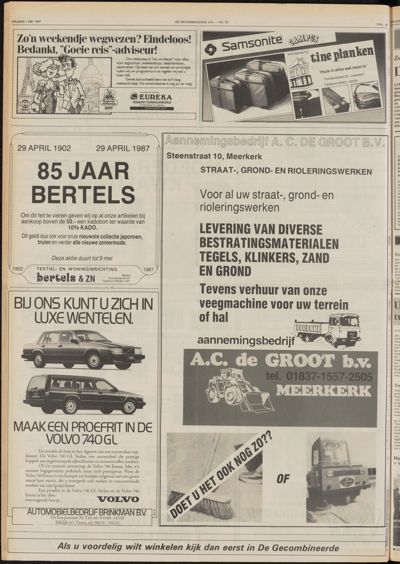 De Gecombineerde Gelderland, 1 mei 1987