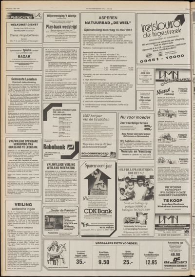 De Gecombineerde Gelderland, 1 mei 1987