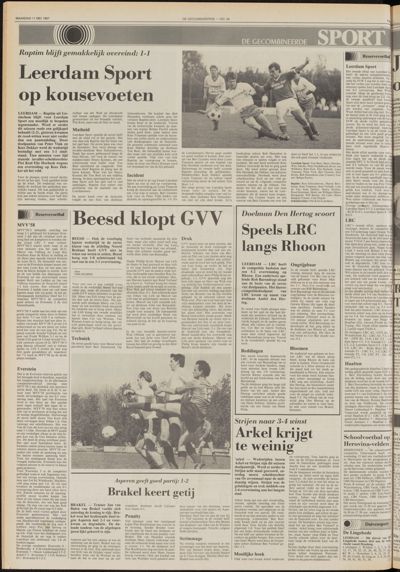 De Gecombineerde Gelderland, 11 mei 1987