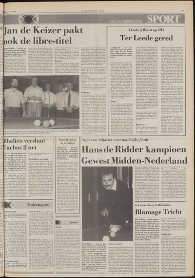 De Gecombineerde Gelderland, 11 mei 1987