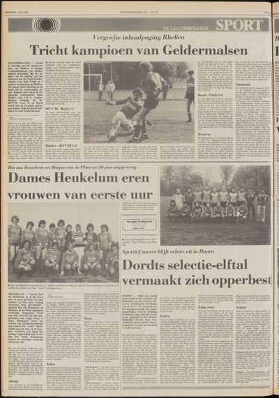 De Gecombineerde Gelderland, 1 juni 1987