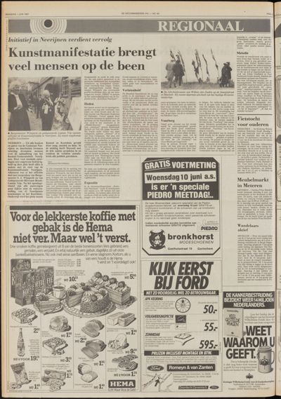 De Gecombineerde Gelderland, 1 juni 1987