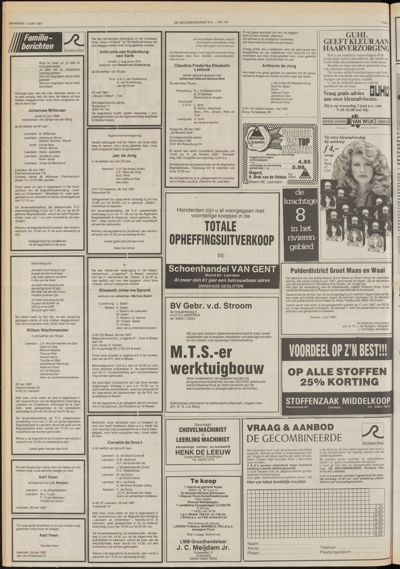 De Gecombineerde Gelderland, 1 juni 1987