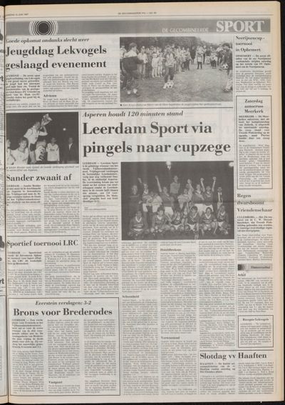 De Gecombineerde Gelderland, 10 juni 1987